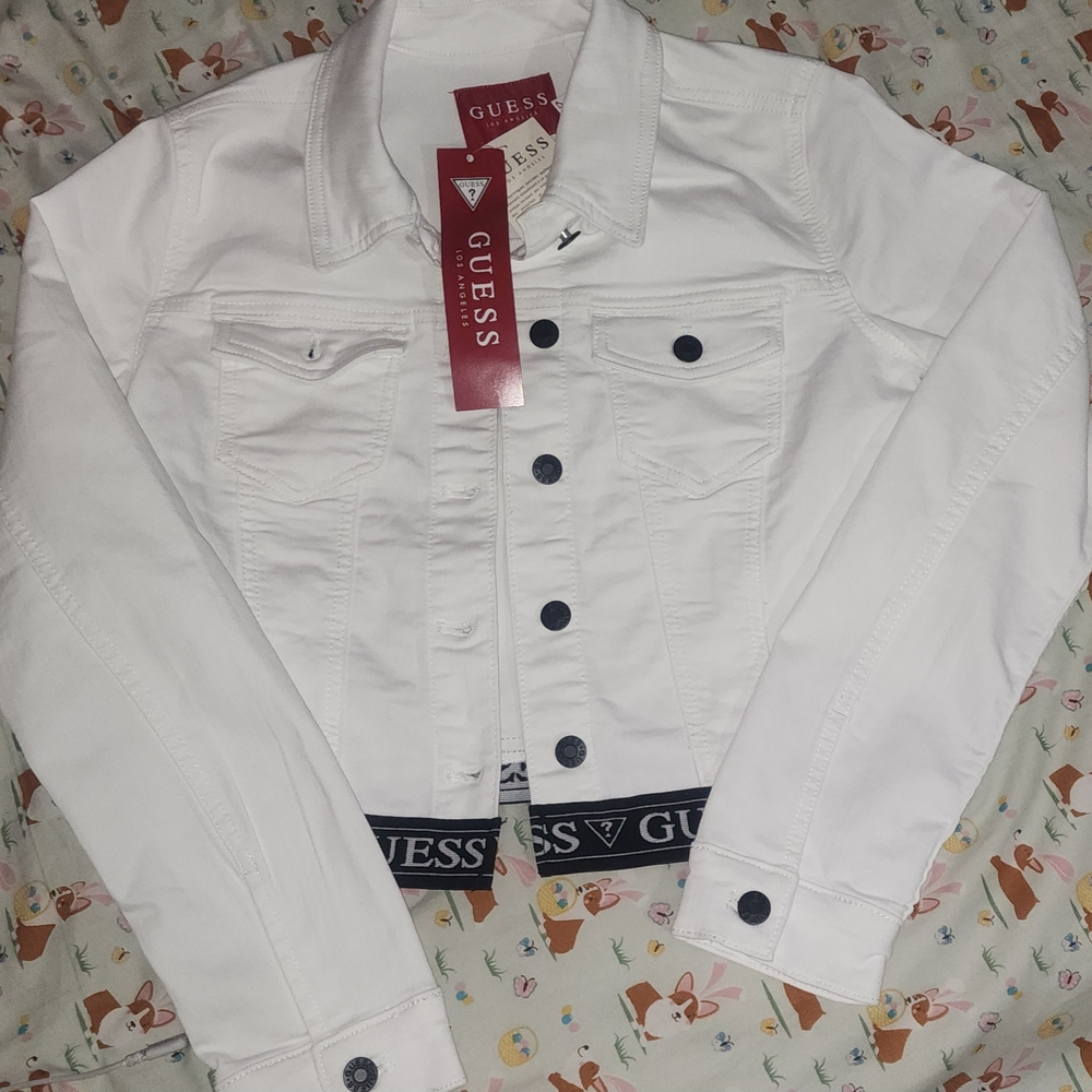 GUESS White Denim Jacket